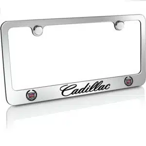 Chrome Cadillac Logo License Frame