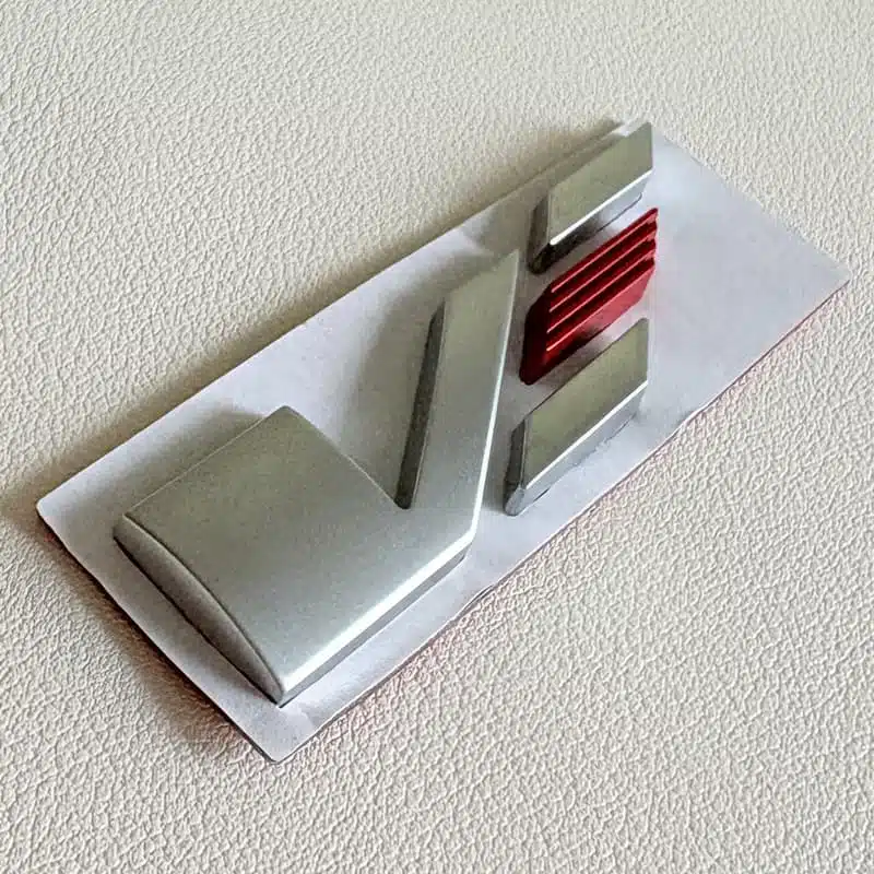 Cadillac V Badge 2Pcs Set 5 Cadillac V badge side view